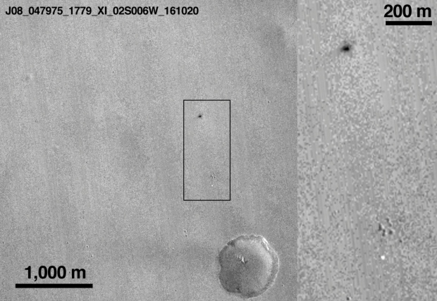 Schiaparelli test lander on Mars