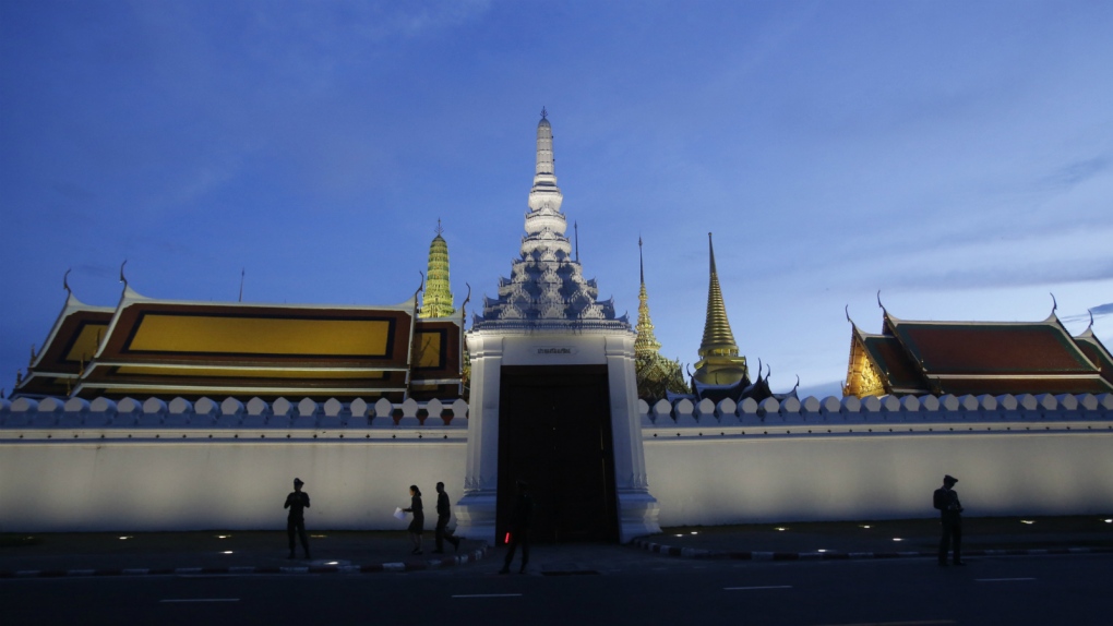 Thai police guard Grand Palace
