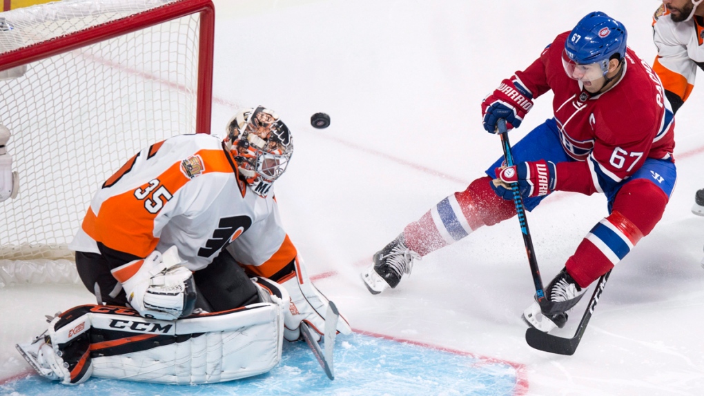 Philadelphia Flyers, Montreal Canadiens in action
