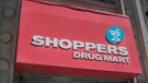 The logo for Shoppers Drug Mart is shown in downtown Toronto, on Tuesday, May 24, 2016. (THE CANADIAN PRESS/Eduardo Lima)