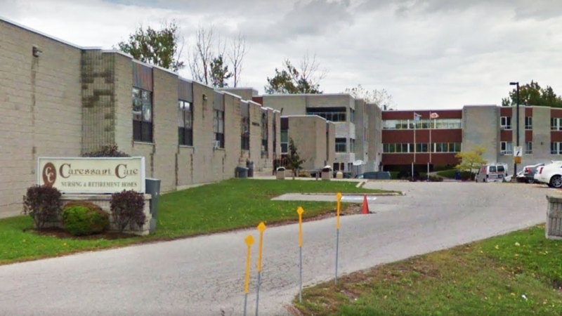 The entrance to Caressant Care Woodstock Long Term Care is seen in this 2014 screengrab from Google Maps.
