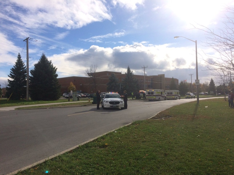 Mother Teresa High School in Barrhaven was on lockdown Tuesday, Oct. 25, 2016.