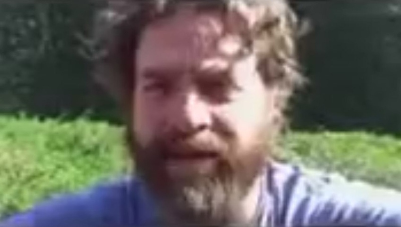 This screenshot from a video posted to Charlie Clark's Facebook page shows comedian Zach Galifianakis endorsing Clark for Saskatoon mayor. (Facebook/Charlie Clark for Mayor)
