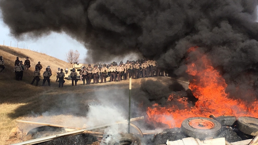 Dakota Access pipeline protest site