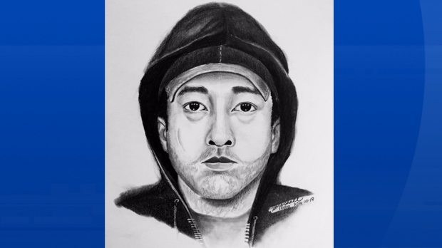 Police have released a sketch of a person of interest after a man approached boys and made inappropriate comments in three separate incidents in Yorkton. (RCMP handout)