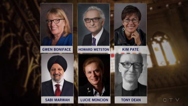 Prime Minister Justin Trudeau has announced six new senators: Gwen Boniface, Howard Wetston, Kim Pate, Sarabjit Marwah, Lucie Moncion and Tony Dean.