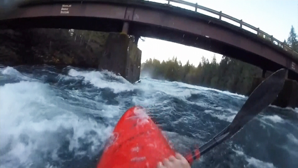puntledge river kayaker