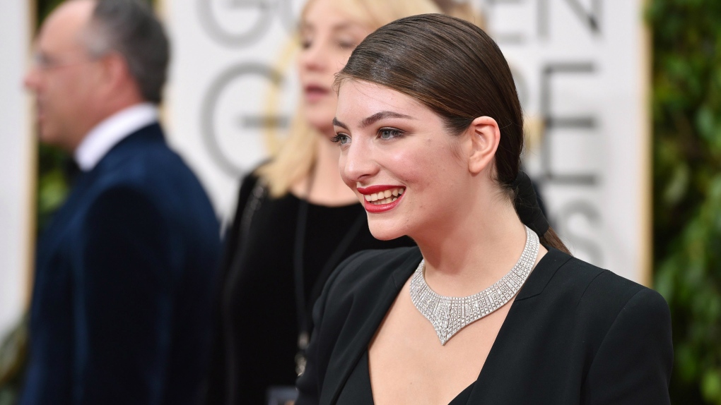 New Zealand singer Lorde at 2015 Golden Globes