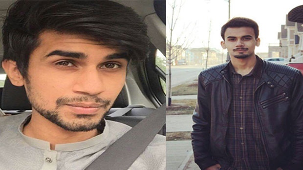 Hamza Khan, 22, and Shahruka Khan, 20, are seen in these undated photographs provided by Halton police. 