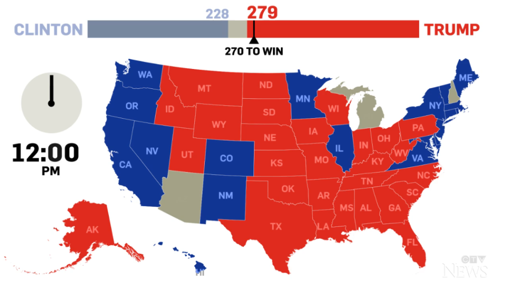 How the states voted in Election 2016