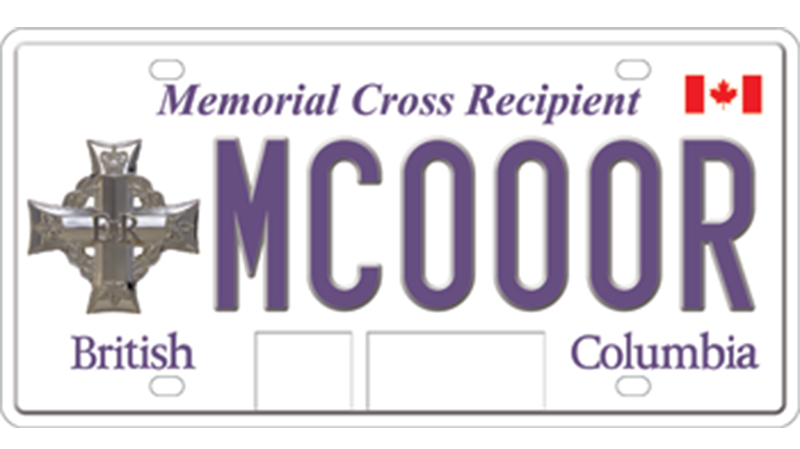 memorial cross plate