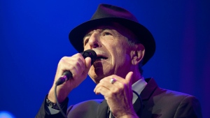  In this picture made available Friday, July 5, 2013, Leonard Cohen performs on the Auditorium Stravinski during the first day of the 47th Montreux Jazz Festival, in Montreux, Switzerland, Thursday, July 4, 2013. (AP / Keystone, Sandro Campardo) 