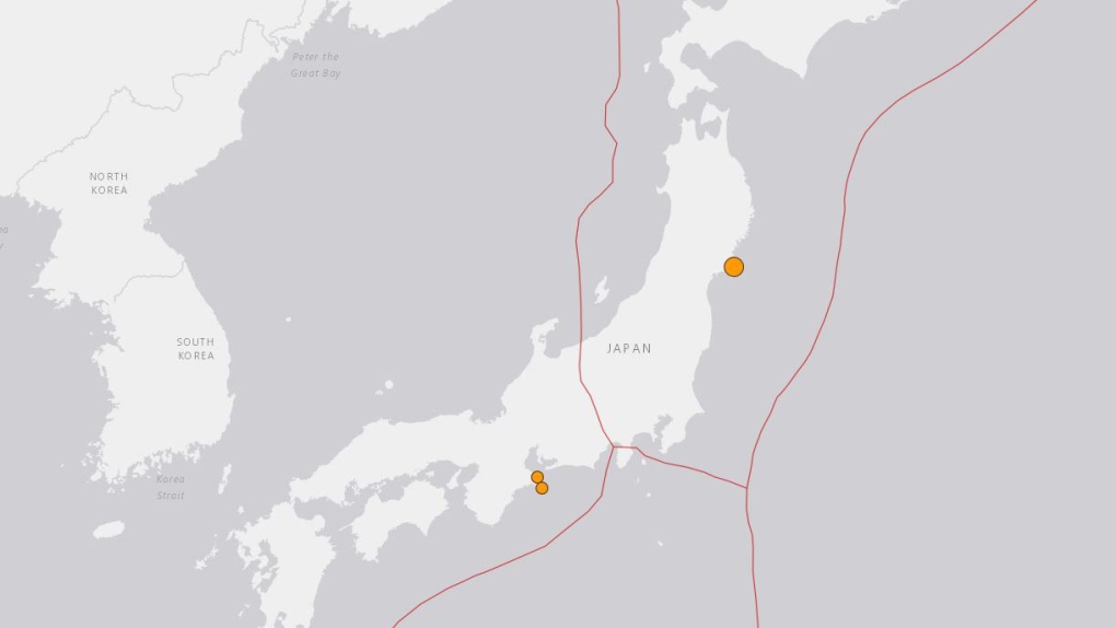 Earthquake off Japan