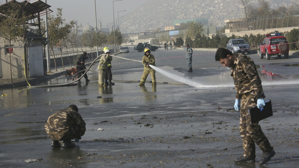 Suicide bombing in kabul, Afghanistan