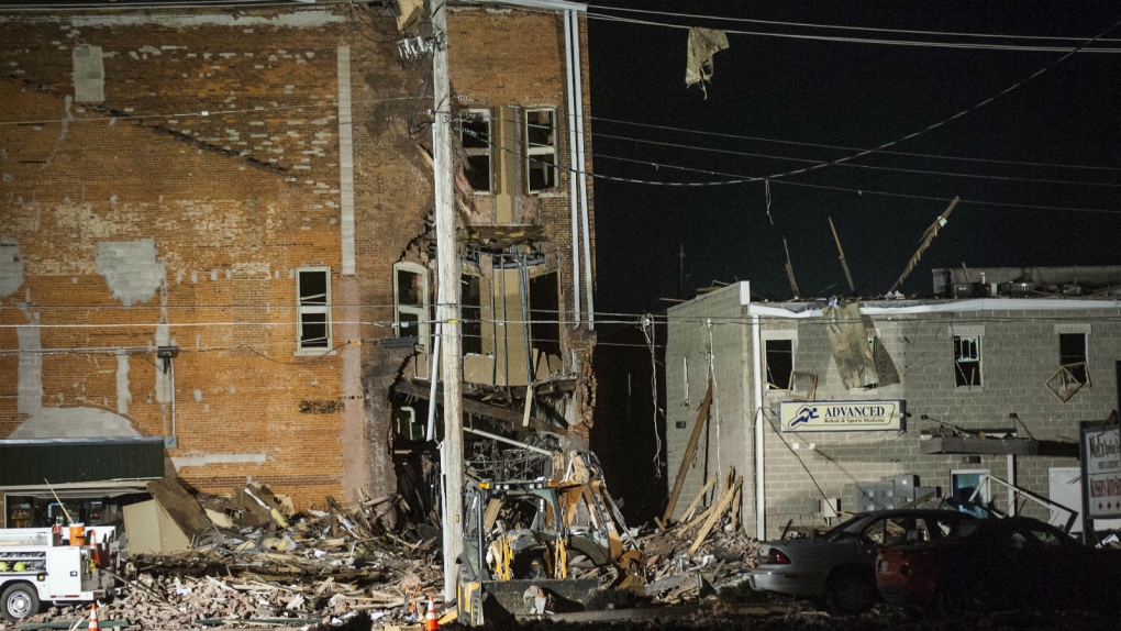 Gas explosion in Illinois town of Canton