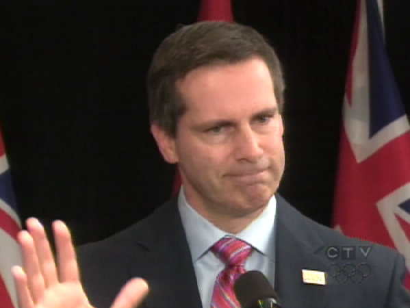 Ontario Premier Dalton McGuinty wouldn't say on Friday, Feb. 20, 2009 what figure would be too high in terms of an auto industry aid request.
