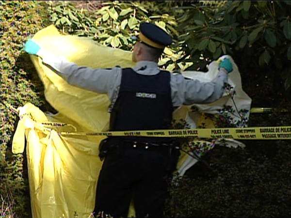 One man is dead and a woman injured after a dispute at a Coquitlam, B.C. apartment building on Friday, Feb 20. 2009. (CTV)