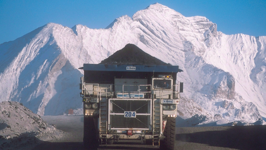 Truck at Teck Resources Coal Mountain operation