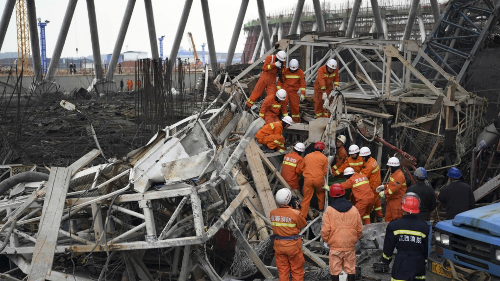 Deadly scaffold collapse in China