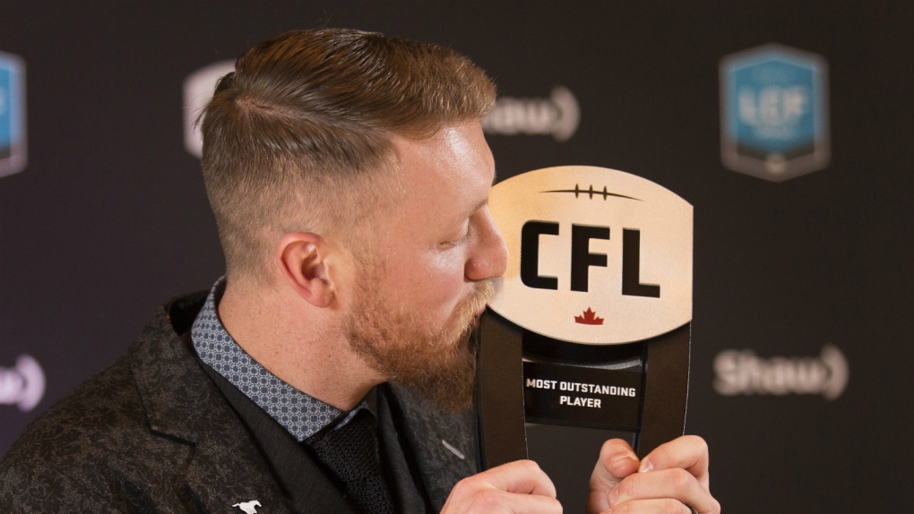 Bo Levi Mitchell named CFL's outstanding player