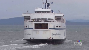 The Queen of New Westminster was travelling from Nanaimo to Tsawwassen on Wednesday. 
