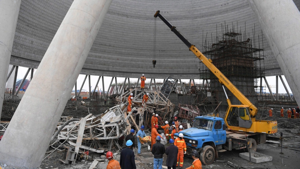 Fengcheng power plant scaffolding collapse