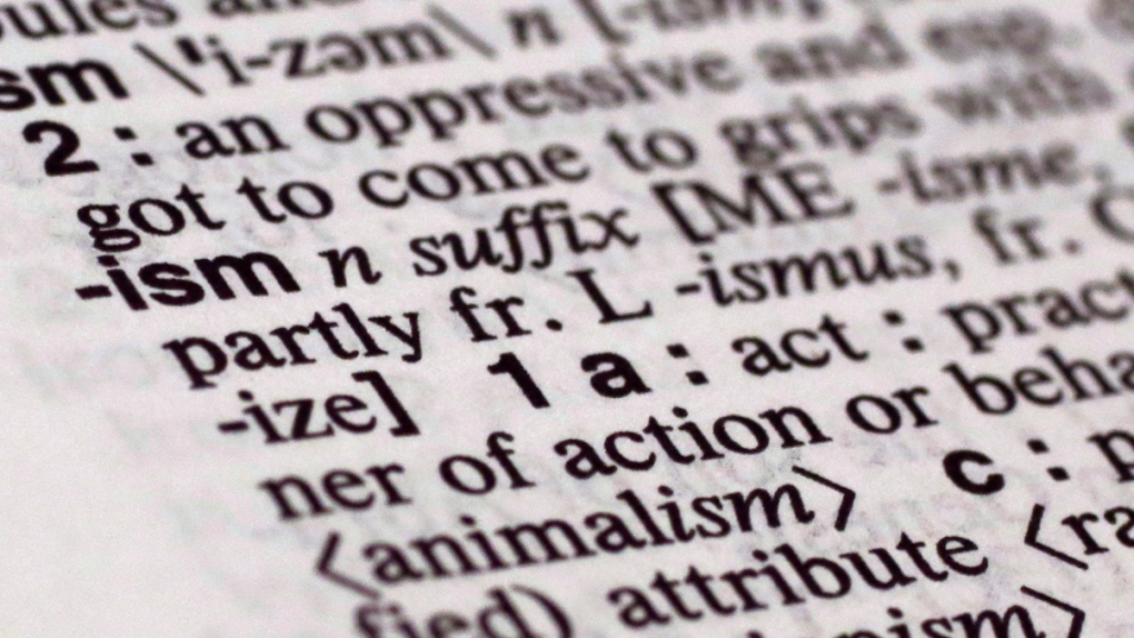 The suffix 'ism' in a dictionary