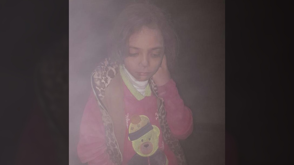 Syrian girl's home bombed