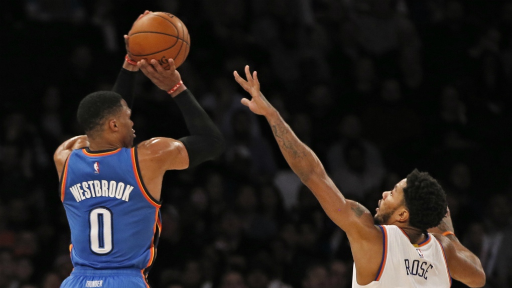 Westbrook hits triple-double against Knicks