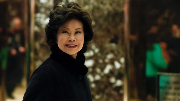 Elaine Chao arrives at Trump Tower