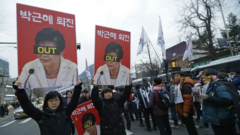 Protesters demand ouster of Korean president