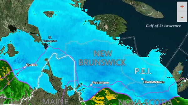 New Brunswick Accuweather radar map