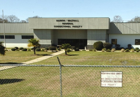 The Marion/Walthall Regional Correctional Facility in Columbia, Miss. is seen Monday, Feb. 23, 2009. (AP / Matt Bush)