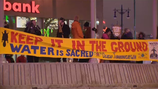 Pipeline protest in Winnipeg