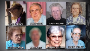 In late October, police charged former Ontario nurse Elizabeth Tracy Mae Wettlaufer with eight counts of first-degree murder. The alleged victims died between 2007 and 2014: James Silcox, Maurice Granat, Gladys Millard, Helen Matheson, Mary Zurawinski, Helen Young, Maureen Pickering and Arpad Horvath. They were residents of two nursing homes at the time of their deaths: Caressant Care in Woodstock and Meadow Park in London. 