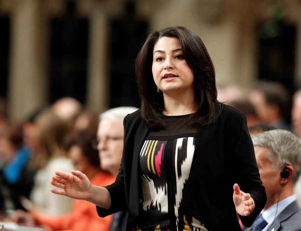 Maryam Monsef stands in the House of Commons