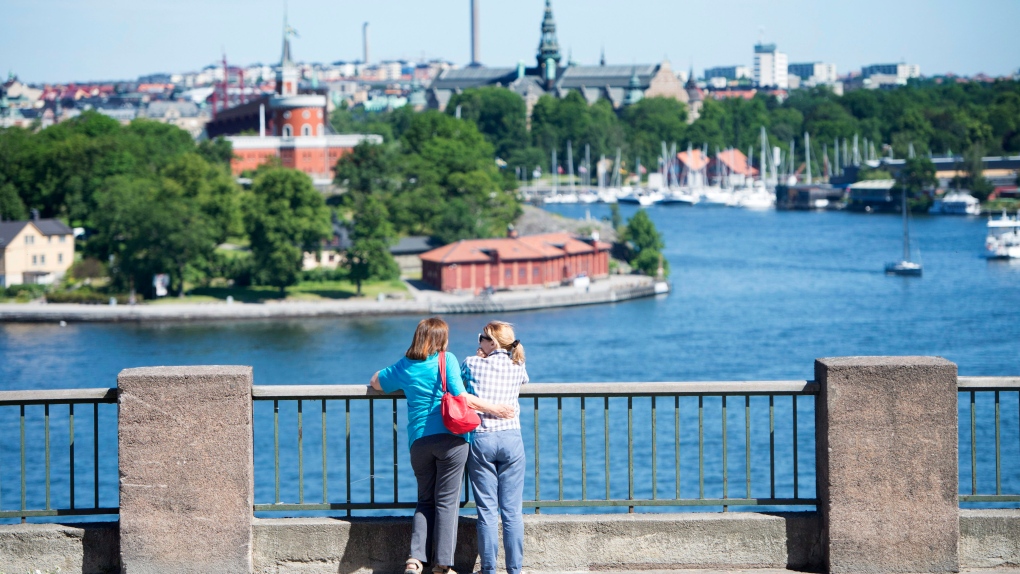 Tourists in Stockholm