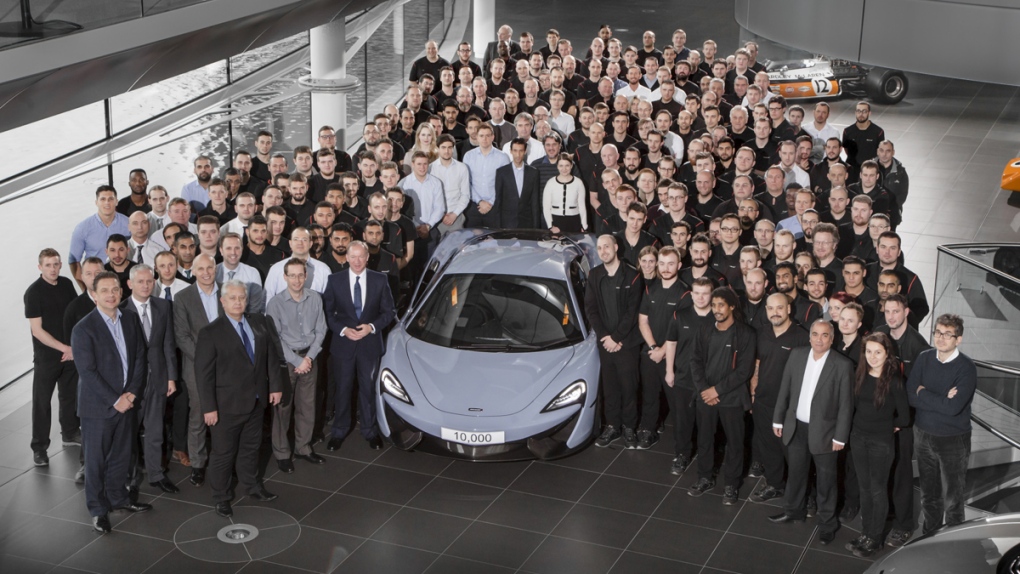 McLaren celebrates their 10,000th production car