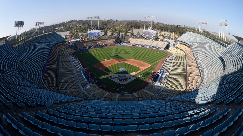 Dodger stadium in Los Angeles