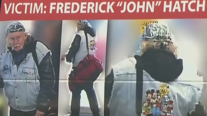 A poster for Frederick "John" Hatch