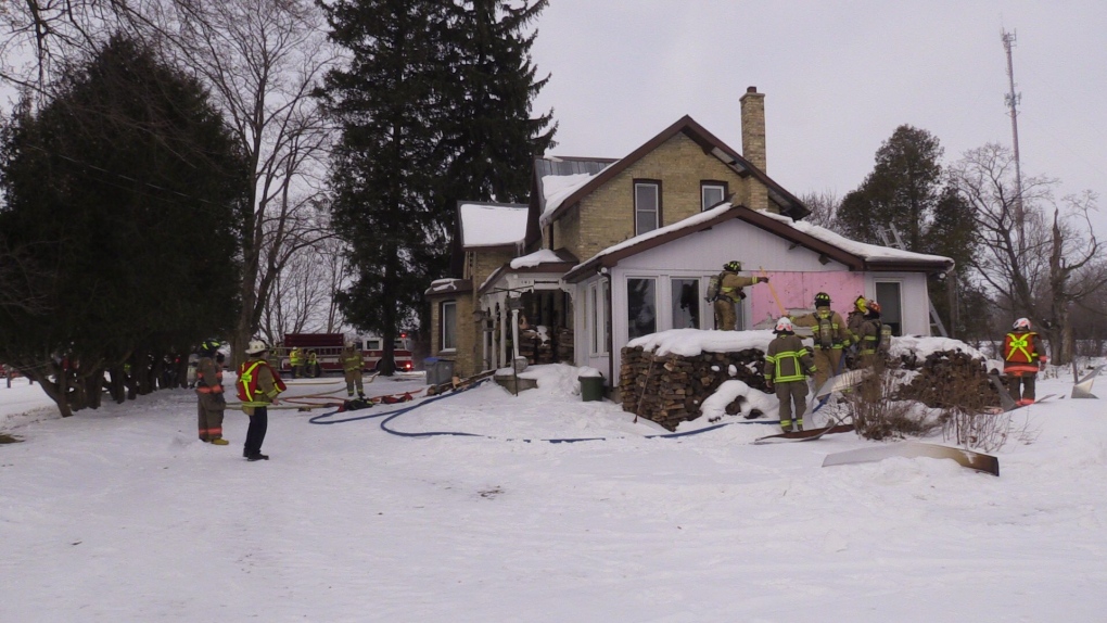 Firefighters on scene of Wingham-area house