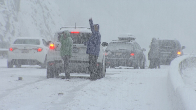 Snow hit B.C.'s South Coast on Boxing Day. (CTV News). Dec. 26, 2016.