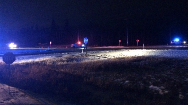Strathcona fatal collision, Highway 21 closed