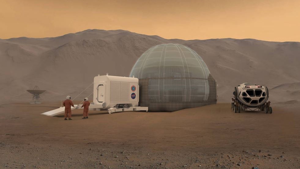 Mars ice home concept