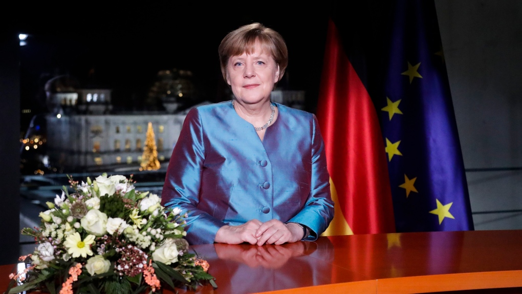 German Chancellor Angela Merkel speaks on terror