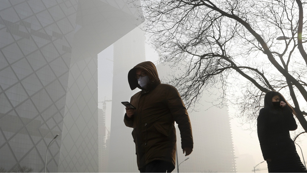 China smog, pollution
