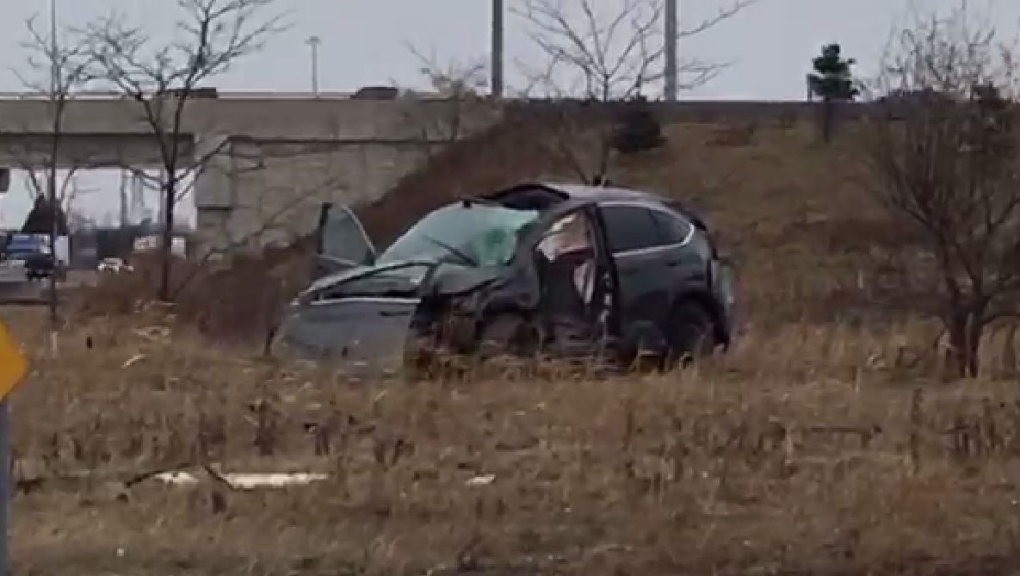 Fatal collision at 401 off ramp at Wellington Rd