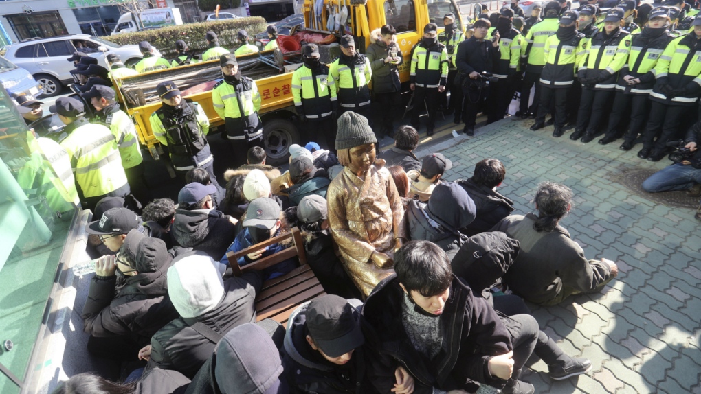 Comfort woman statue angers Japan
