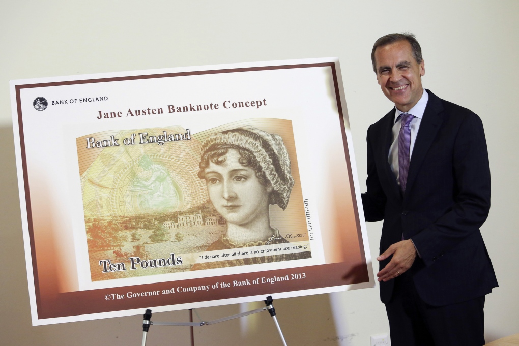 Jane Austen 10-pound banknote 