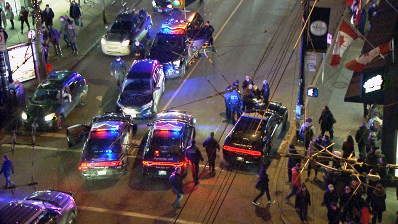 Vancouver police incident at Robson and Burrard
